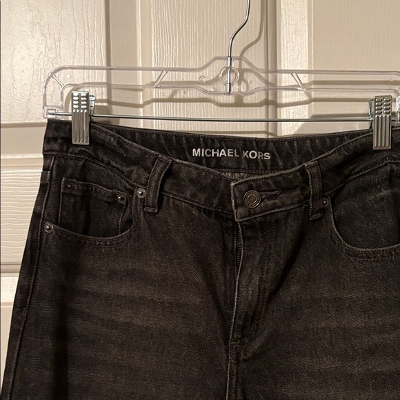 Michael Kors Denim - Michael Kors wide leg loose fit acid wash black jeans